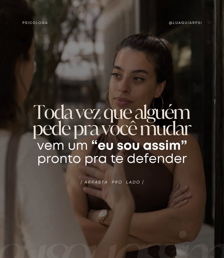 Carrossel: toda vez que alguém pede pra você mudar vem um eu sou assim pronto pra te defender